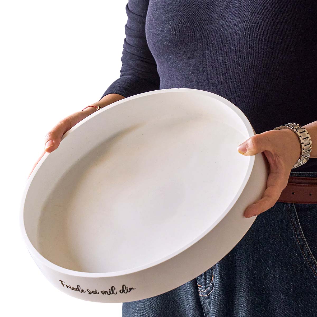 Potsticker Mold - Recipiente de vela redondo de concreto,