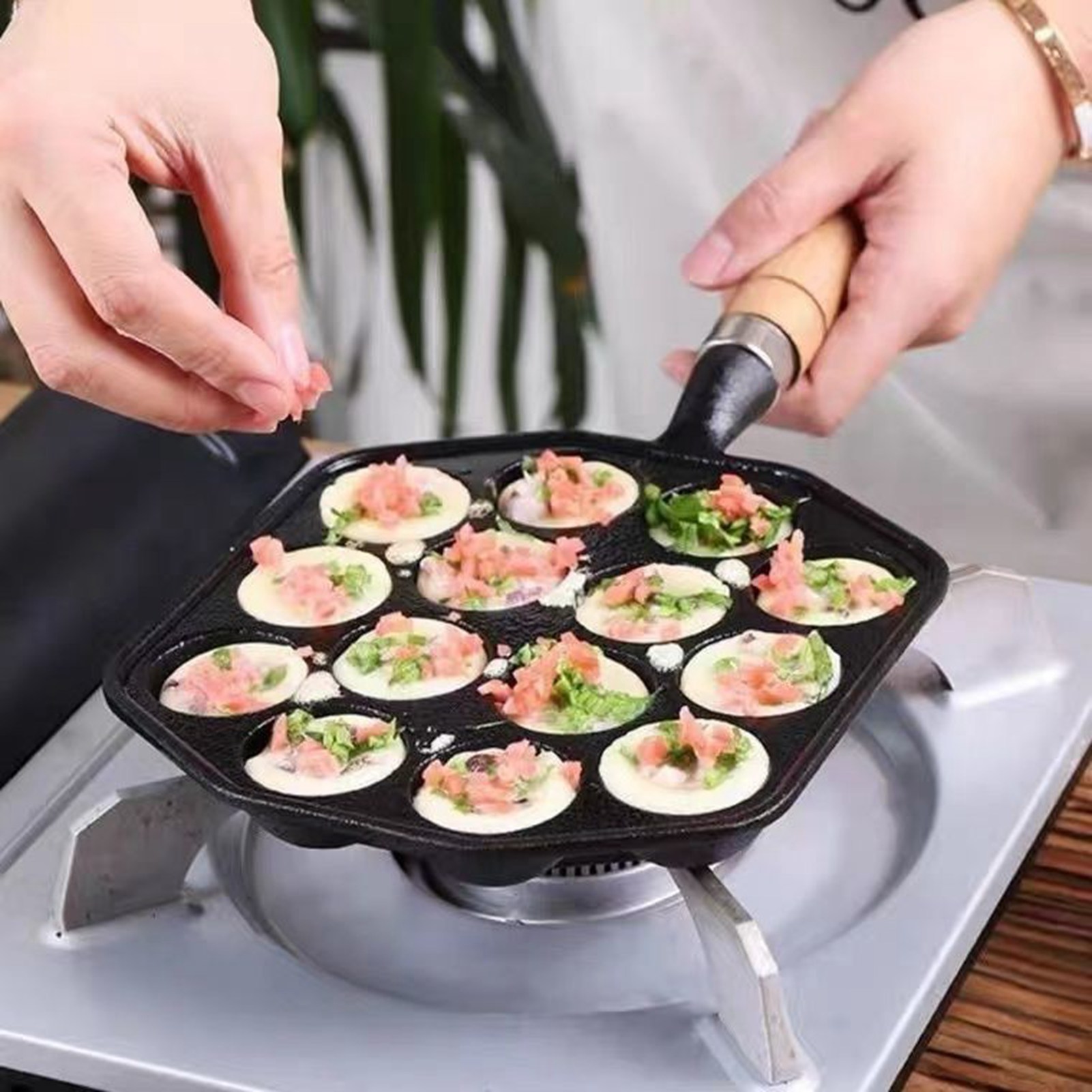 Takoyaki Grill Plate - Takoyaki grill pan fácil de limpar