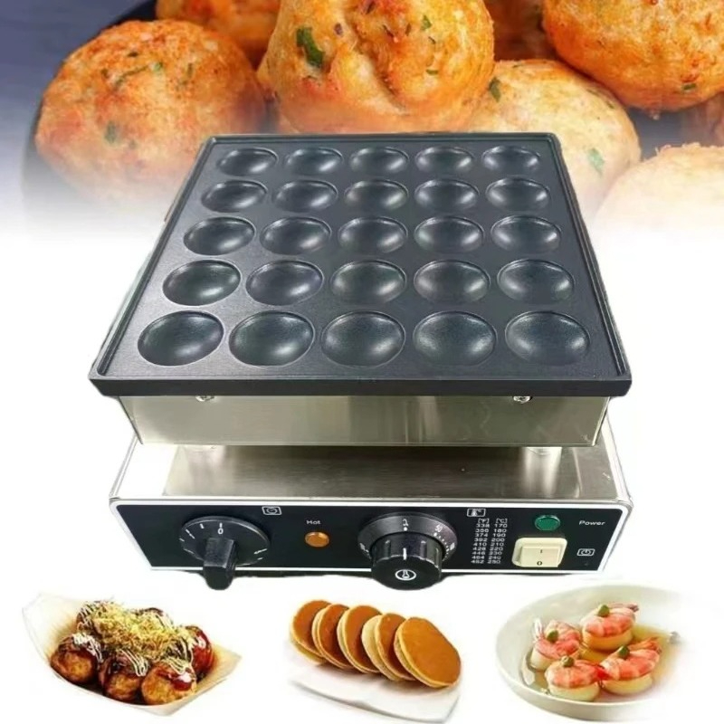 Lanche comercial bola de peixe - Takoyaki Grill Plate avaliação e preço