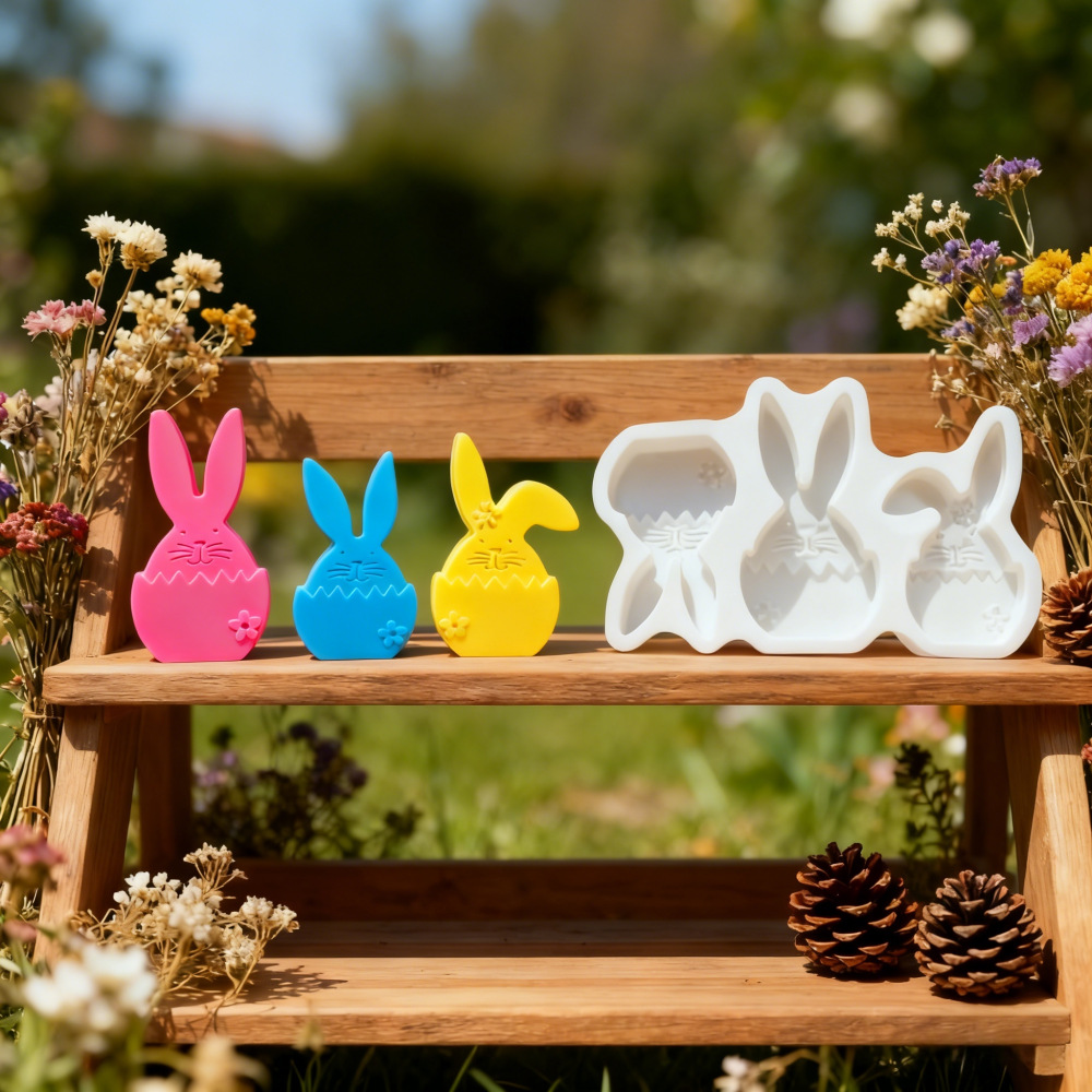 Diy decoração de páscoa resina - Bunny Cake Mold avaliação e preço